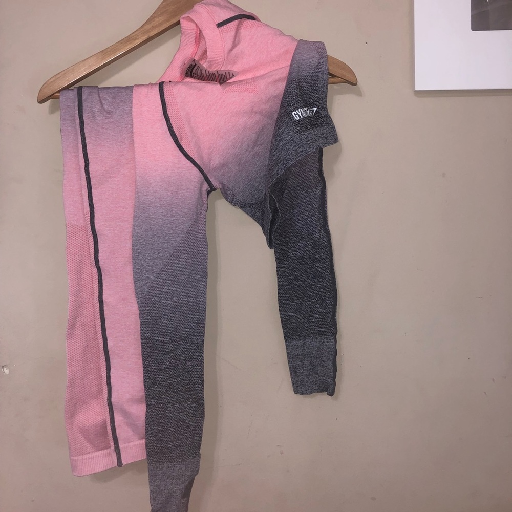 GYMSHARK OMBRÉ SEAMLESS - CROP TOP & LEGGINGS